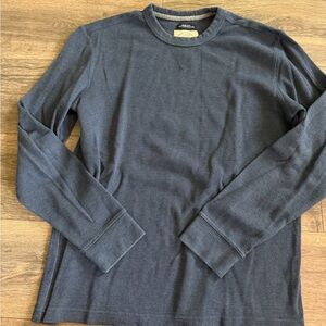 Sz XL Men's Long Sleeve Thermal Shirt - Dark Gray